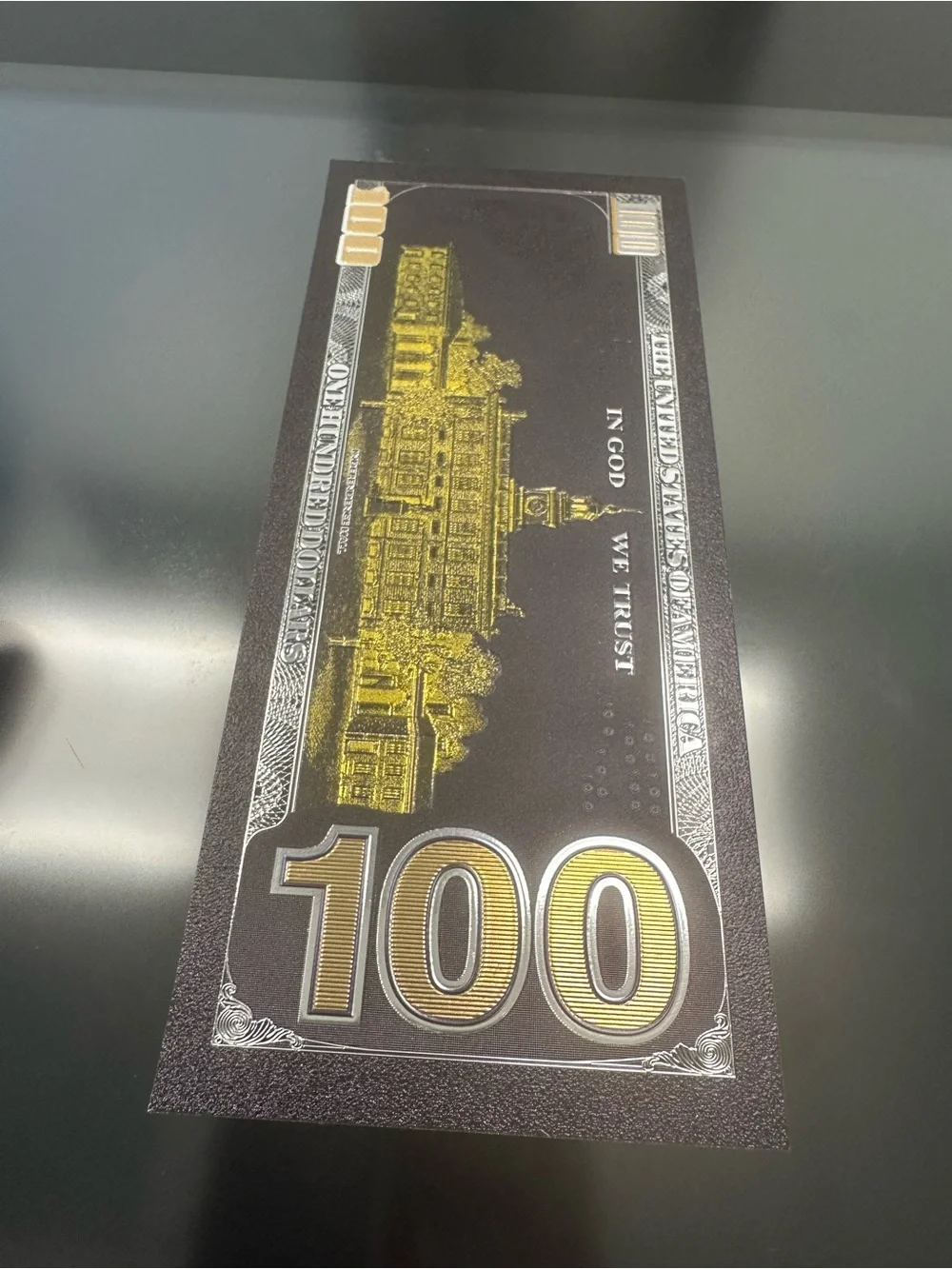 Novelty Black Collector Gold Foil 100 Bill Collection- Music Legends Design